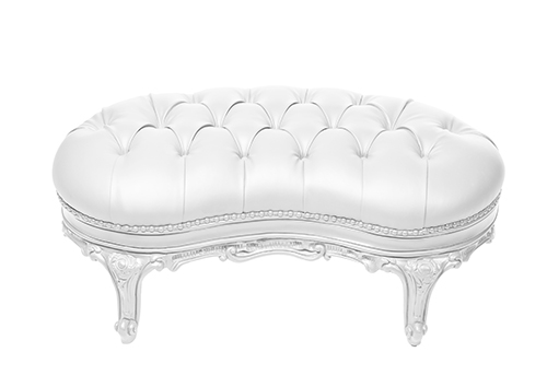 WHITE MARCELO OTTOMAN